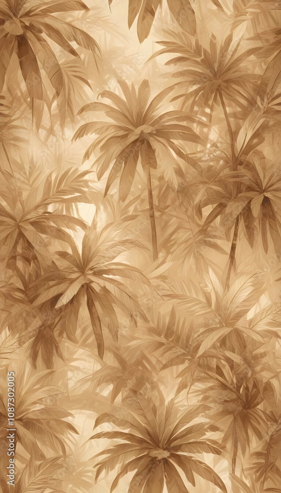 Tropical exotic pattern with animal and flowers in bright colors and lush vegetation Tropical exotic pattern with animal and flowers in bright colors and lush vegetation