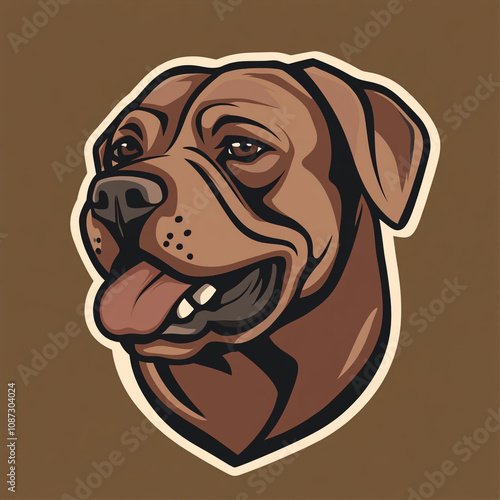 Boerboel Dog Logo: One Big Modern Pale Design for Brand Identity