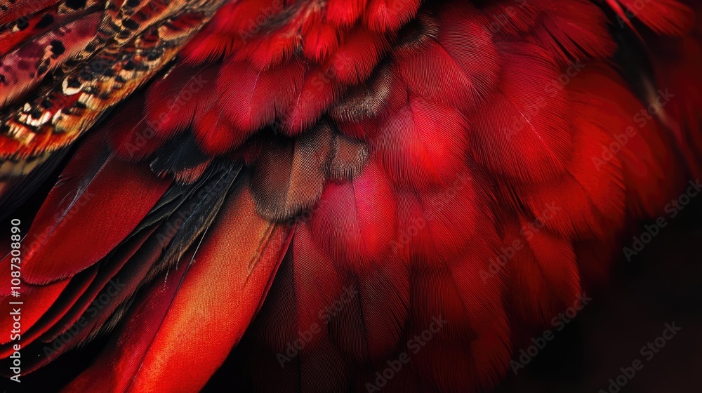 Fototapeta premium Exquisite Bird Close-Up, Vibrant Plumage, Natural Beauty