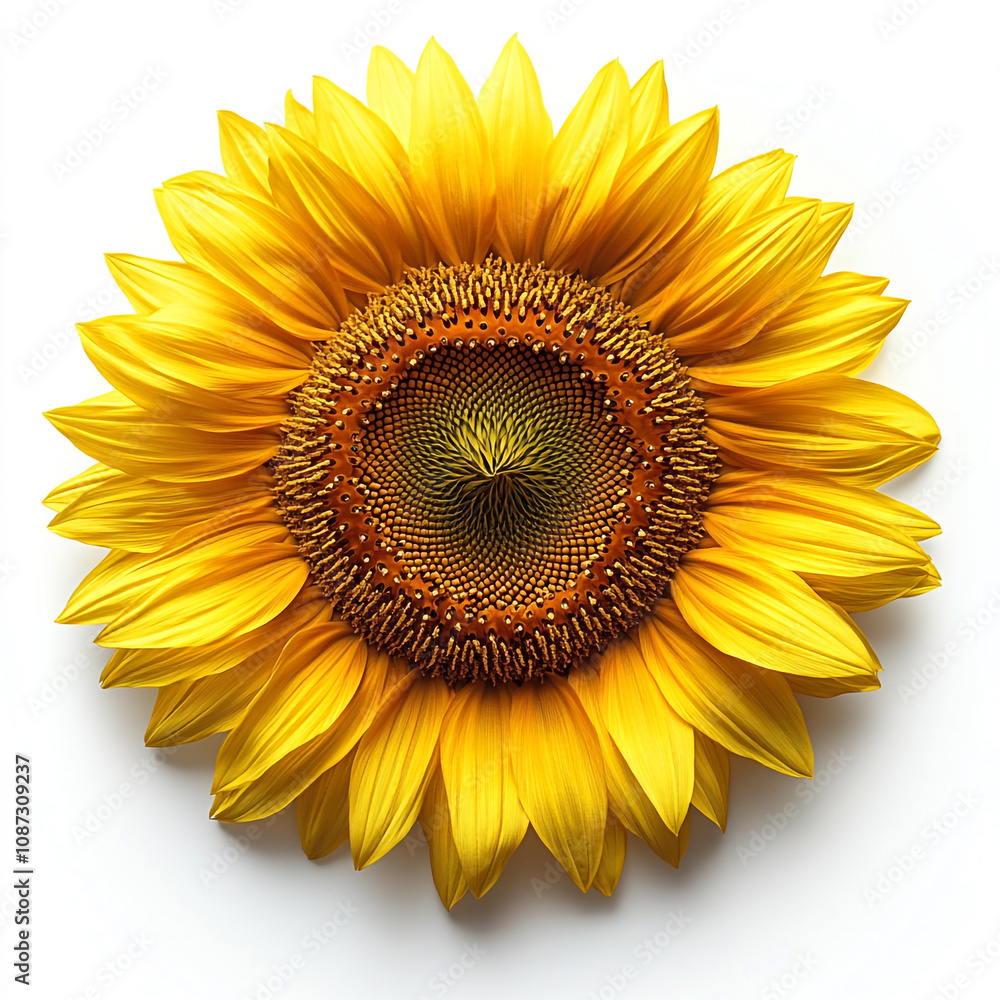 Sunflower isolated on a white background Sunflower isolated on a white background