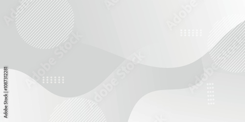 Abstract Geometric modern white and gray color . Modern and Creative Trend design in vector illustration