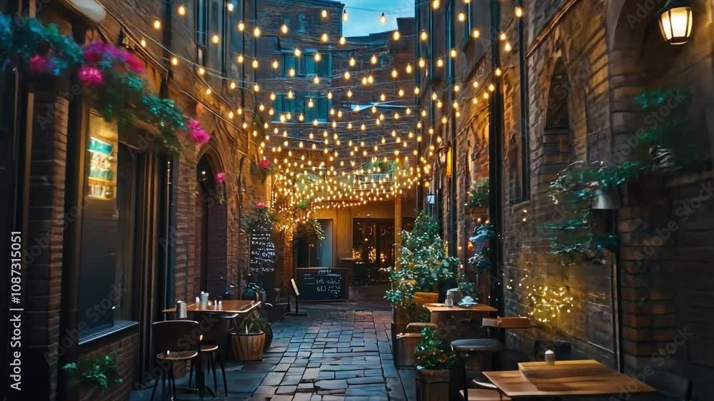 Enchanted Brick Alley at Dusk Enchanted Brick Alley at Dusk