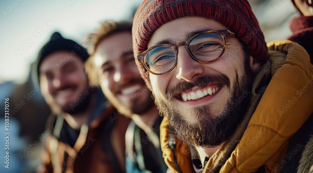 A group of friends in coordinated fashion expresses their deep connection and happiness, embodying the spirit of friendship and shared lifestyle A group of friends in coordinated fashion expresses their deep connection and happiness, embodying the spirit of friendship and shared lifestyle