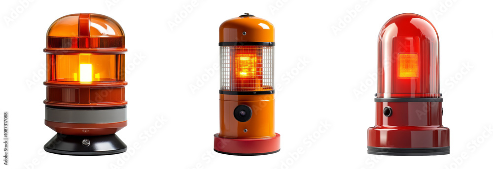 Vibrant Emergency Signal Lights in Various Styles Vibrant Emergency Signal Lights in Various Styles