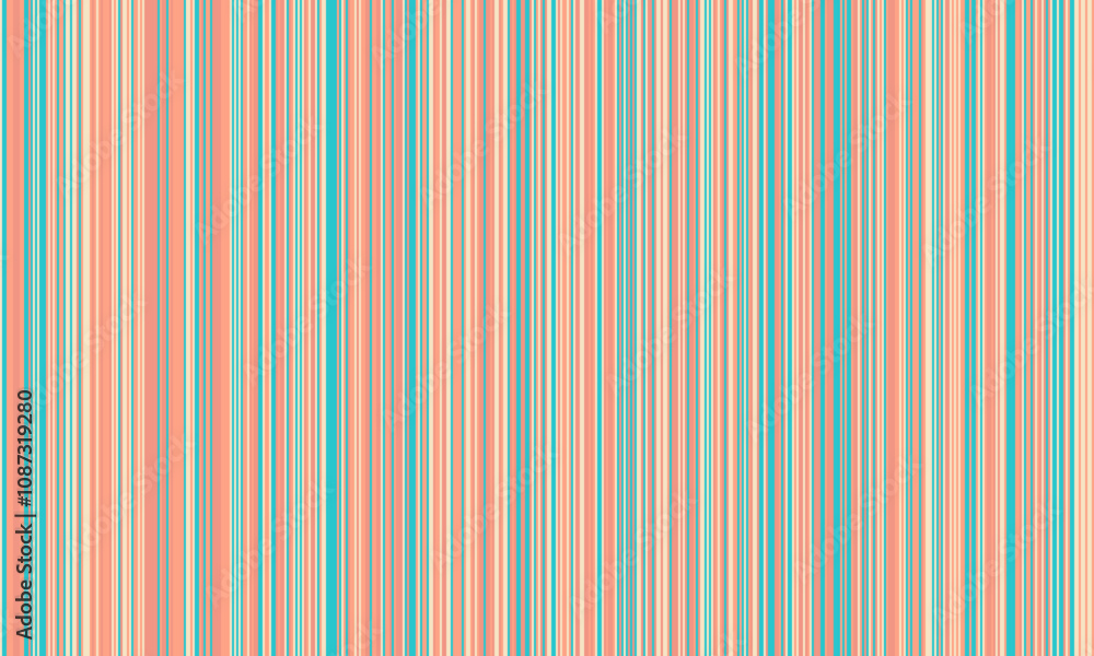 Pattern of vertical stripes, colorful thin and thick lines. Irregular stripe background, vector seamless texture. Abstract striped geometric design in bright colors. Pattern of vertical stripes, colorful thin and thick lines. Irregular stripe background, vector seamless texture. Abstract striped geometric design in bright colors.