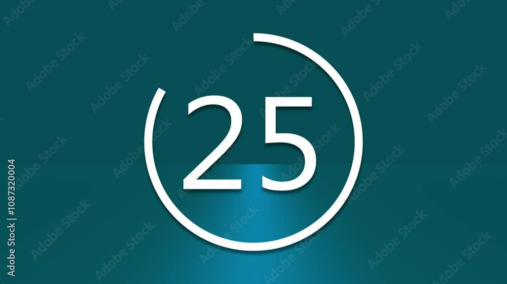 Digital countdown clock timer in 30 seconds to zero second, Minimal countdown timer animation from 30 to 0 seconds. Digital countdown clock timer in 30 seconds to zero second, Minimal countdown timer animation from 30 to 0 seconds.