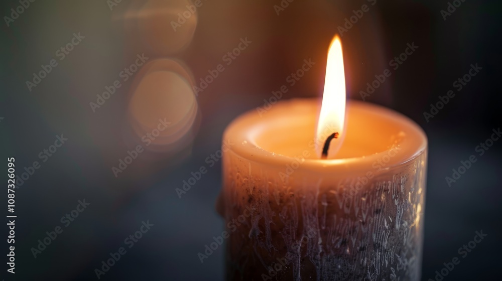 A Single Candle Flame A Single Candle Flame
