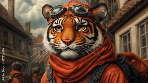 Tiger in Goggles