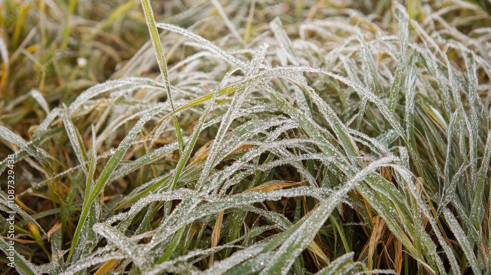 Artistic photo of dew-covered grass, capturing close-up detail. Artistic photo of dew-covered grass, capturing close-up detail.