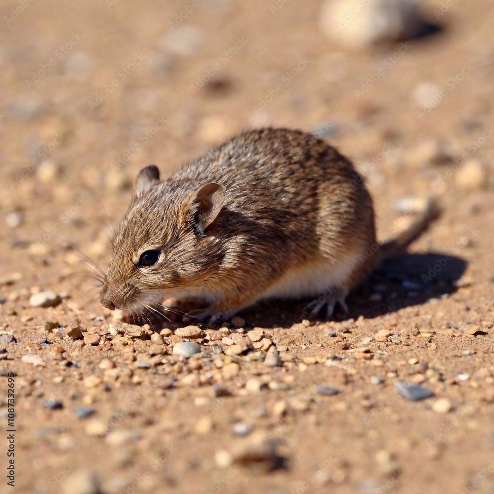 Close-up view of a wild desert mouse Close-up view of a wild desert mouse