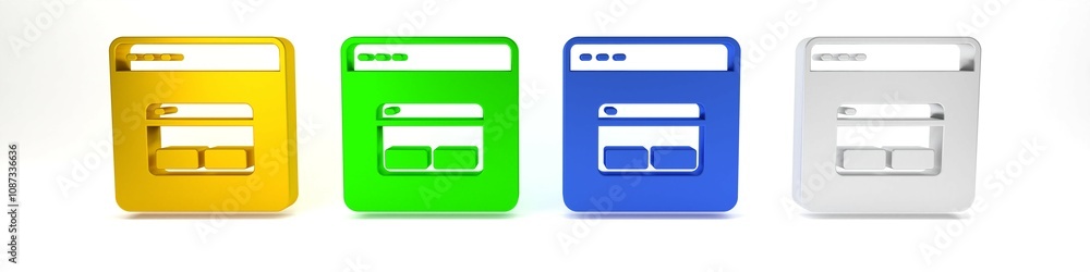 Colorful Search engine icon isolated on white background. Minimalism concept. 3D render illustration Colorful Search engine icon isolated on white background. Minimalism concept. 3D render illustration