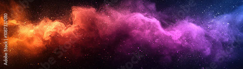 A vibrant cosmic scene showcasing swirling nebulae with rich colors, perfect for backgrounds or illustrating the beauty of outer space.