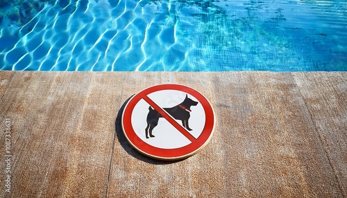 no pets allowed sign illustrated with a victor look
