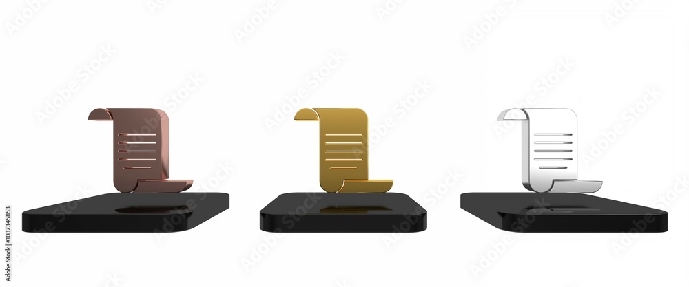 Colorful Document with shield icon isolated on white background. Insurance concept. Security, safety, protection, protect concept. Minimalism concept. 3D render illustration Colorful Document with shield icon isolated on white background. Insurance concept. Security, safety, protection, protect concept. Minimalism concept. 3D render illustration