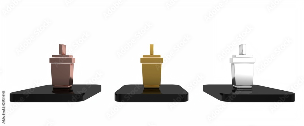Colorful Paper glass with drinking straw and water icon isolated on white background. Soda drink glass. Fresh cold beverage symbol. Minimalism concept. 3D render illustration Colorful Paper glass with drinking straw and water icon isolated on white background. Soda drink glass. Fresh cold beverage symbol. Minimalism concept. 3D render illustration