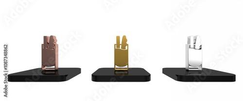 Wallpaper Mural Colorful Cocktail Bloody Mary icon isolated on white background. Minimalism concept. 3D render illustration Torontodigital.ca