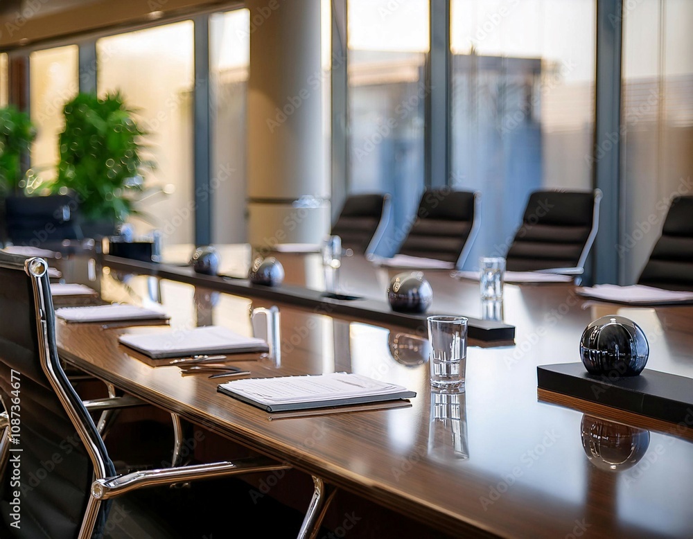 Conference room setup, illustrating business meetings, professional discussions, and collaborative sessions. Conference room setup, illustrating business meetings, professional discussions, and collaborative sessions.
