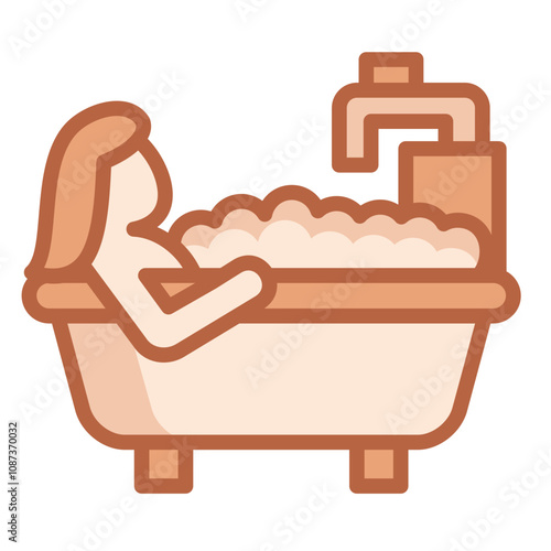 Relaxing Bath Icon