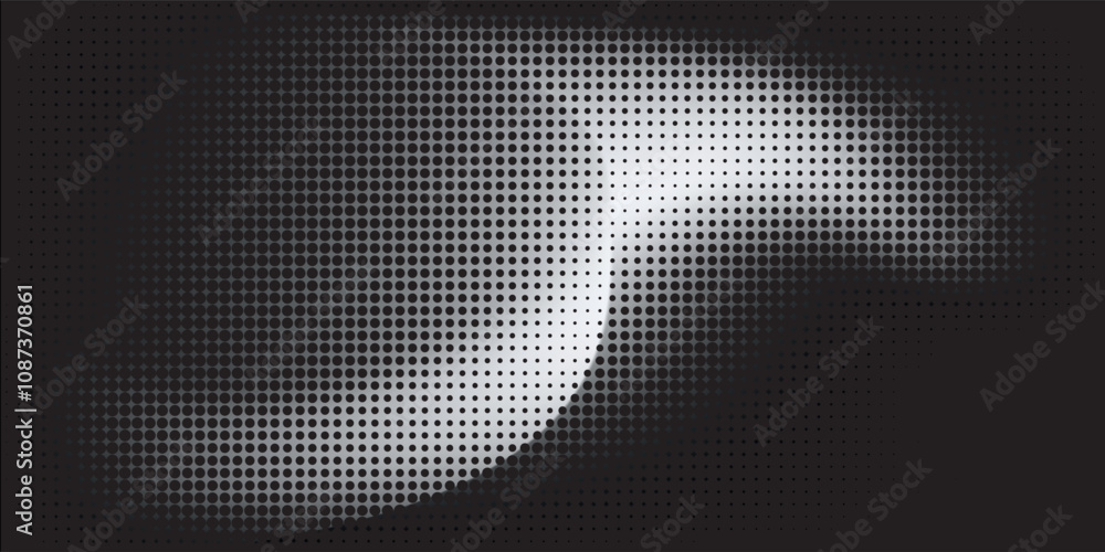Wave halftone pattern. Halftone dots background. Vector Wave halftone pattern. Halftone dots background. Vector
