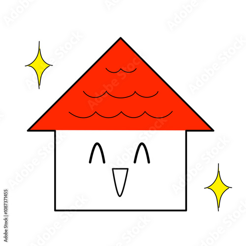 赤い家のキャラクター_笑顔