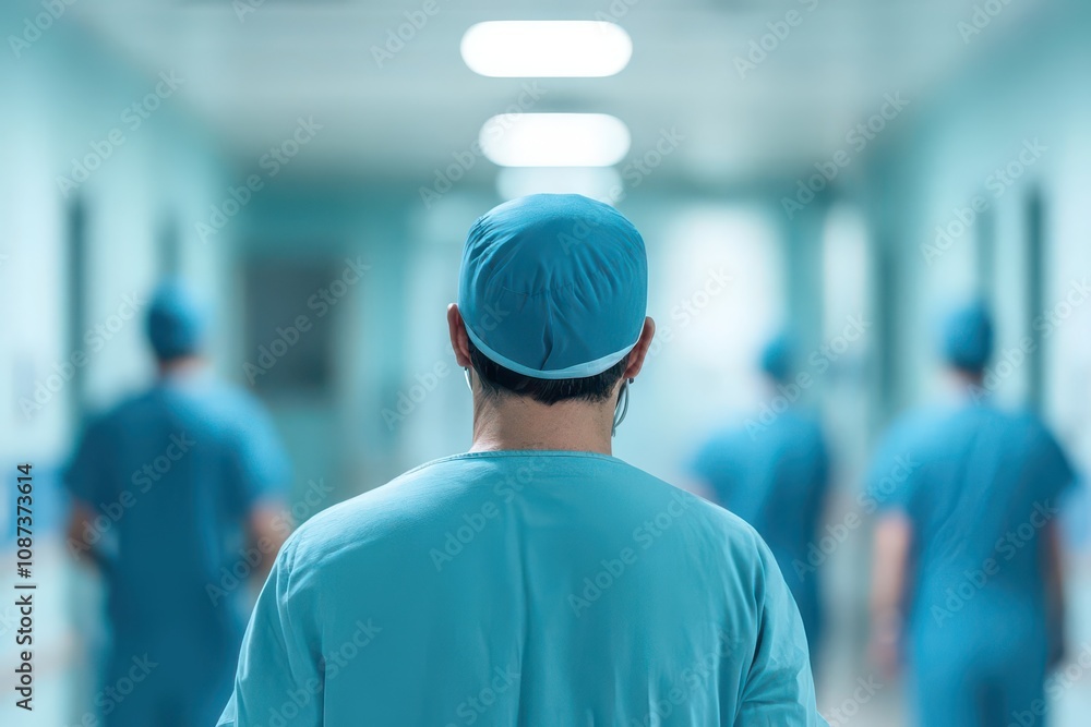 Team of doctors consulting diagnosis teamwork solutions copy space hospital hallway dynamic Multilayer Team of doctors consulting diagnosis teamwork solutions copy space hospital hallway dynamic Multilayer