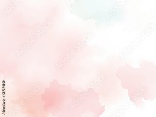 Soft pastel watercolor background with delicate brush strokes and gradients, gradients, soft