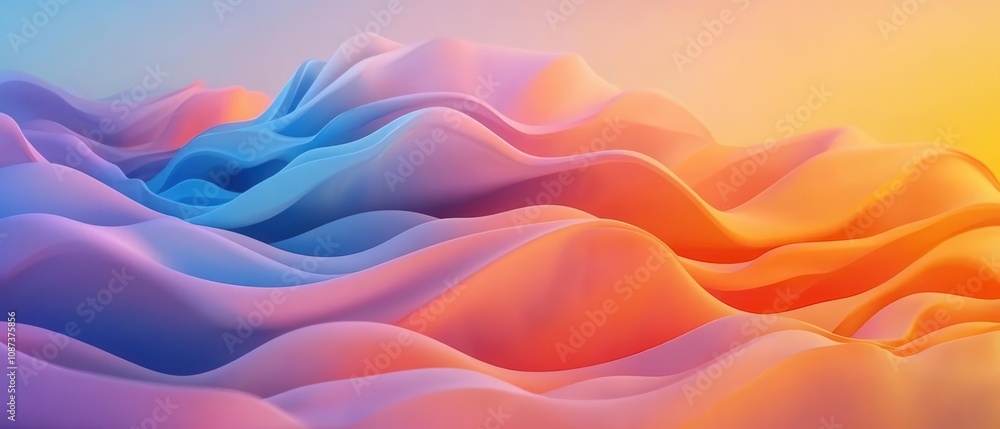 Abstract gradient background featuring flowing shapes in a smooth, harmonious blend of colors Abstract gradient background featuring flowing shapes in a smooth, harmonious blend of colors