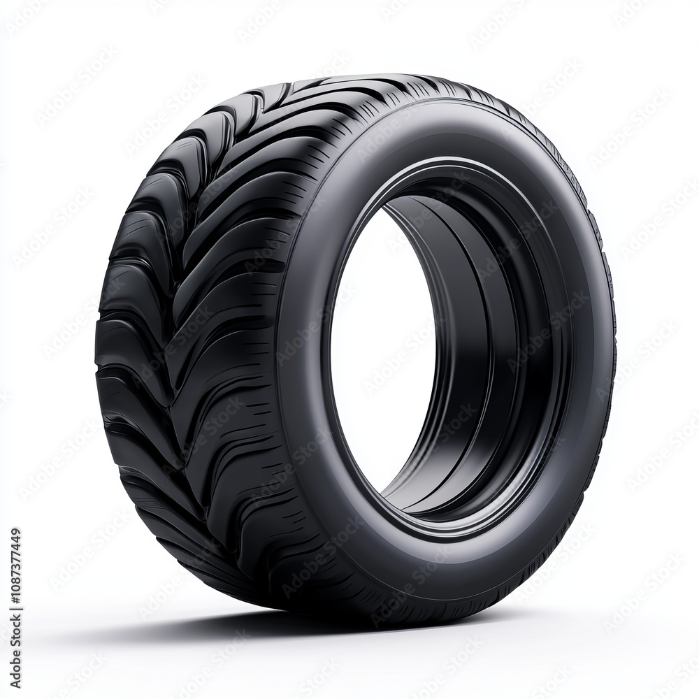 A Detailed View of a Modern, High-Performance Tire Design A Detailed View of a Modern, High-Performance Tire Design