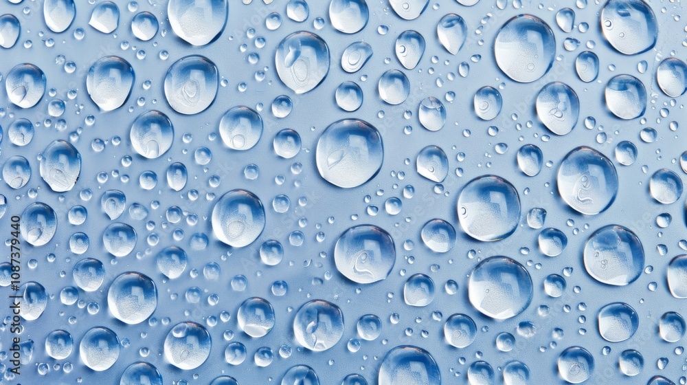 Blue raindrop light background advertising picture Blue raindrop light background advertising picture