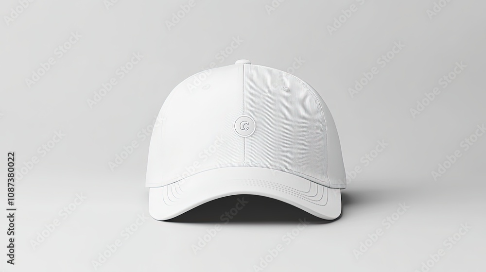 Minimalist Outline of a Baseball Cap Minimalist Outline of a Baseball Cap
