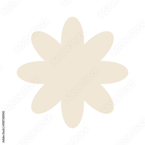 Aesthetic brutal geometric floral shape