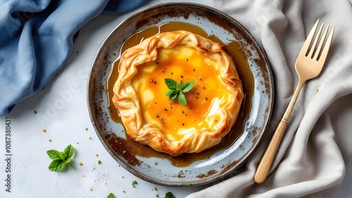 Galaktompoureko Glyko - Syrupy Custard Pie (Greek Cuisine) photo