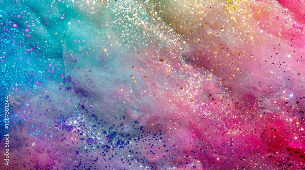 Fototapeta premium An abstract holographic rainbow holographic background that presents a holographic effect with rainbow-colored gloss and gorgeous texture. 