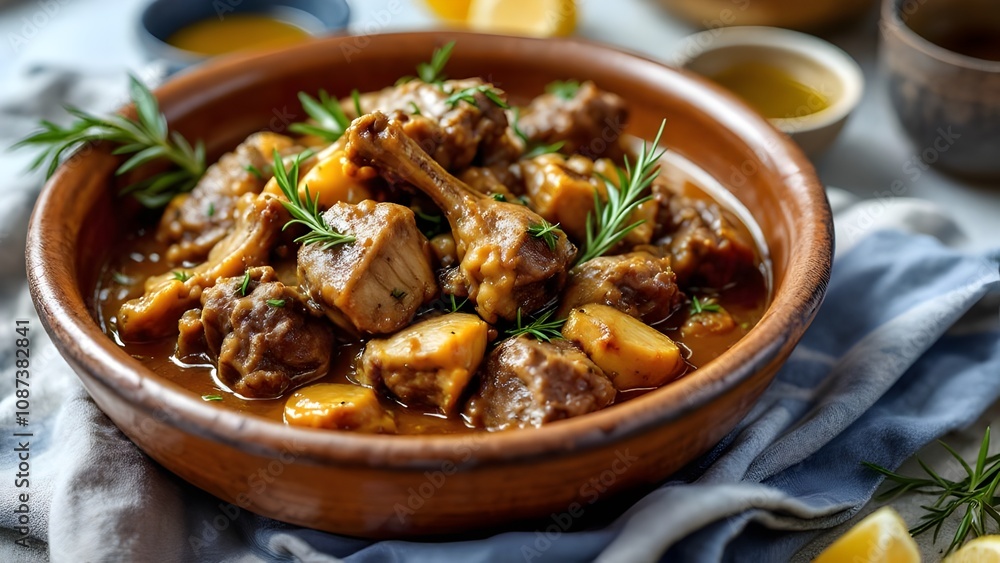 Tsigariasto - Tender Greek Lamb Stew with Lemon and Potatoes (Greek Cuisine) Tsigariasto - Tender Greek Lamb Stew with Lemon and Potatoes (Greek Cuisine)