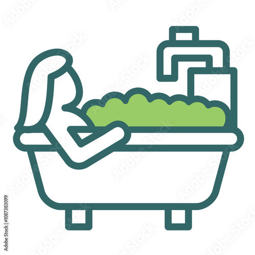 Relaxing Bath Icon