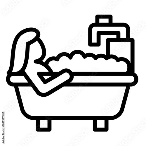 Relaxing Bath Icon