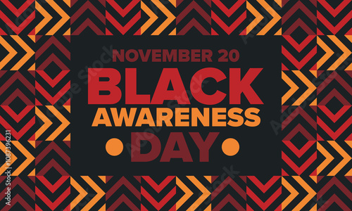 Black Awareness Day. Holiday in Brazil. Afro Brazilians. Celebrate awareness by the black community in November. African and brazilian culture. Black history art. Vector illustration