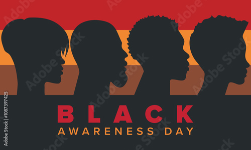 Black Awareness Day. Holiday in Brazil. Afro Brazilians. Celebrate awareness by the black community in November. African and brazilian culture. Black history art. Vector illustration