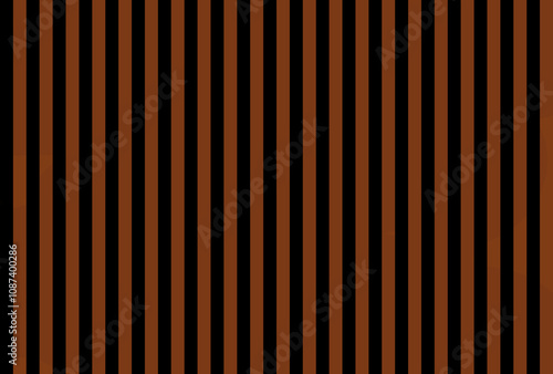 Shocking Dark Sienna color and black color background with lines. traditional vertical striped background texture..