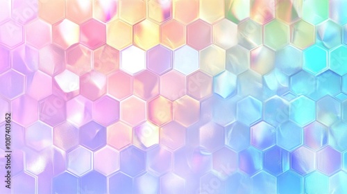 Pastel Hexagon Pattern Abstract Background Design