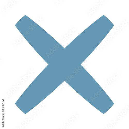 Simple star brutalist geometric shape
