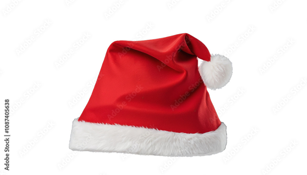 santa claus red hat isolated generative AI png santa claus red hat isolated generative AI png