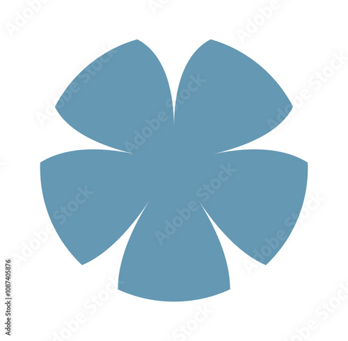 Brutal geometric flower basic figure