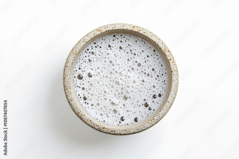 Bird's-Eye View of Clear Water with Tiny Bubbles in Basin Bird's-Eye View of Clear Water with Tiny Bubbles in Basin
