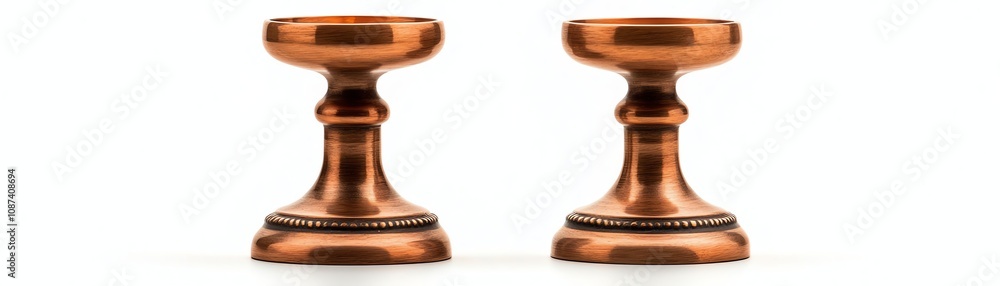 Copper cocktail stirrers on a white isolated background Copper cocktail stirrers on a white isolated background
