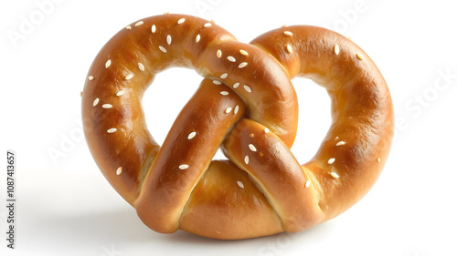 Obraz na płótnie Pretzel isolated on white background
