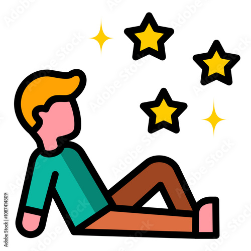 Star Gazing Icon