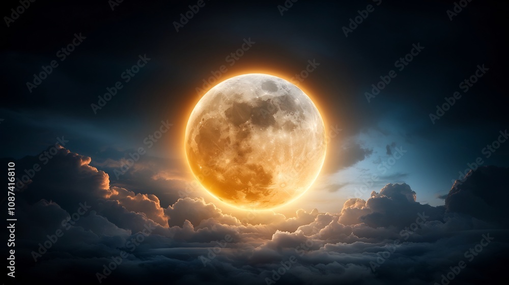 Dramatic and captivating image of the moon peeking through fast moving clouds creating a striking contrast between the dark ominous sky and the bright glowing lunar orb Dramatic and captivating image of the moon peeking through fast moving clouds creating a striking contrast between the dark ominous sky and the bright glowing lunar orb