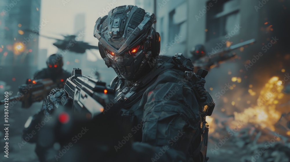 Heroes of Tomorrow: Soldiers Defending City Against Alien Invasion with Determination – Ultra-Detailed, Cinematic Light Heroes of Tomorrow: Soldiers Defending City Against Alien Invasion with Determination – Ultra-Detailed, Cinematic Light