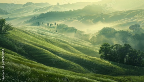 Mystical hills landscapes